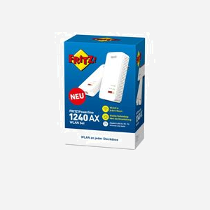 AVM FRITZ!Powerline 1240 AX WLAN Set : Powerline 1200 Mbit/s, Wi-Fi 6, Ethernet Gigabit, MIMO, HomePlug AV2, 2 pièces - Miniature 3