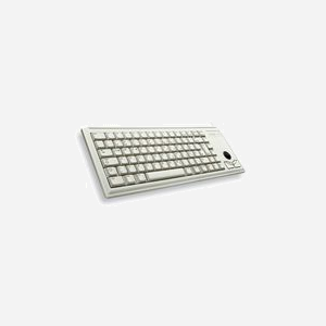 CHERRY G84-4400 Clavier Compact PS/2 QWERTY US 83 touches Gris avec Trackball, Câble 1.75m, Dimensions 370x139x19.6mm, Certification CE/VDE/cURus - Miniature 2