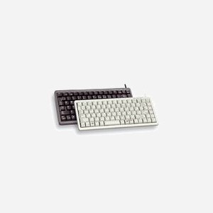 CHERRY G84-4100LCMUS-0 : Clavier Compact Bureau USB + PS/2 QWERTY 86 touches, câble 1.75m, Gris, Dimensions 282x132x27mm - Miniature 1