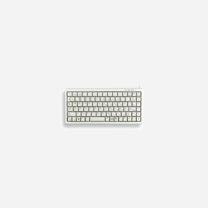 CHERRY G84-4100 Clavier Mini USB QWERTZ Allemand Gris 86 Touches Câble 1.75m Dimensions 282x132x26mm Durée de vie 20M Caractères - Miniature 1