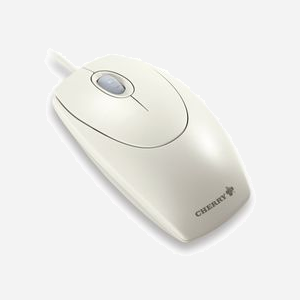 CHERRY M-5400 WheelMouse Optical, Gris clair, Filaire, USB/PS2, 1000 DPI, 3 Boutons, Ambidextre, Câble 1.8m, 121x63x38mm