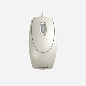 CHERRY M-5400 WheelMouse Optical, Gris clair, Filaire, USB/PS2, 1000 DPI, 3 Boutons, Ambidextre, Câble 1.8m, 121x63x38mm - Miniature 2