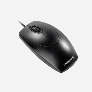 CHERRY M-5450 Wheelmouse Optical : Souris filaire noire, 1000 DPI, USB Type-A + PS/2, design ambidextre, câble 1.8m - Miniature 1