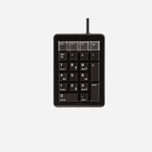CHERRY G84-4700LUCDE-2 Clavier Numérique USB Noir - 132x90x36mm, Câble 1.75m, Durée de Vie 20M Caractères, PC Portable/Bureau - Miniature 1