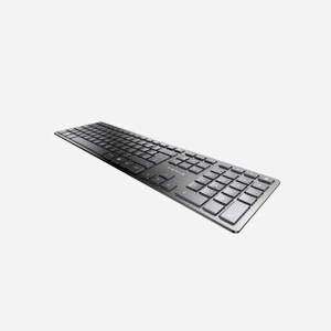 CHERRY KW 9100 SLIM Clavier Universel RF sans fil + Bluetooth, QWERTZ Allemand, Cherry SX, Noir, Batterie 650mAh, Portée 10m - Miniature 2