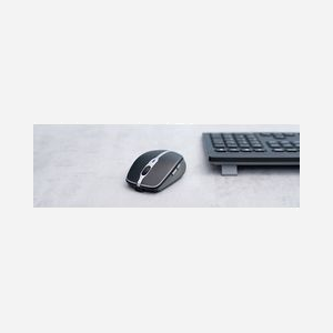 CHERRY MW 9100 Souris Ambidextre RF sans fil + Bluetooth, 2400 DPI, Batterie 550mAh Lithium-Ion, USB-C, Nano Récepteur USB, Cryptage AES-128 - Miniature 4