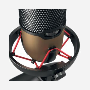 CHERRY UM 9.0 PRO RGB Microphone de Table USB 24-bit/192kHz Noir/Cuivre, Sortie Casque, SPL 122dB, Câble 2.5m, Compatible Windows/macOS - Miniature 2