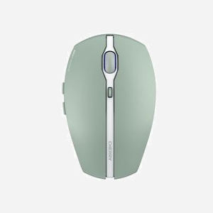 CHERRY GENTIX BT Souris Ambidextre Optique 2000 DPI Bluetooth 5.0 Vert 7 Boutons Piles AAA Compatible Windows/macOS/Android/iOS/ChromeOS