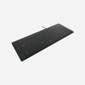 CHERRY STREAM PROTECT - Clavier USB QWERTY, membrane protectrice Active Key, 115 touches, Switch ciseaux, durée 10M caractères, noir - JK-8502GB-2 - Miniature 3