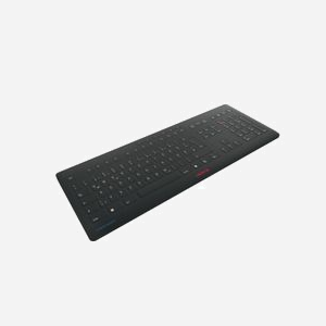 CHERRY Stream Clavier Universel QWERTZ Allemand Noir - Connectivité Sans Fil + USB, Cherry SX, 115 Touches, Portée 10m, Alimentation Batterie AA - Miniature 4