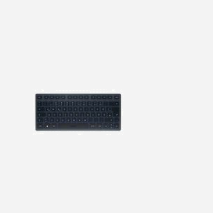 CHERRY KW 7100 MINI BT Clavier Bluetooth 5.1 QWERTZ Allemand, Cherry SX, 79 Touches, Bleu, Alimentation Batterie AAA, 295x129x27mm - Miniature 1