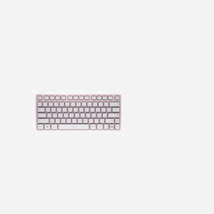 CHERRY KW 7100 MINI BT Rose - Clavier QWERTY US International, Bluetooth 5.1, Cherry SX, 78 touches, 295x129x27mm, Alimentation AAA - Miniature 1