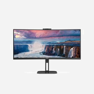 AOC CU34V5CW/BK Écran LED 34" WQHD 3440x1440 VA Incurvé 1500R, 100Hz, 1ms, USB-C 65W, Hub USB 3.2, Webcam Windows Hello, AMD FreeSync - Miniature 2