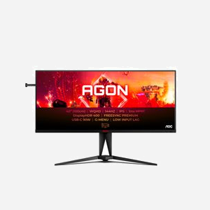 AOC AGON AG405UXC Moniteur LCD 39.5" WQHD 3440x1440 144Hz 1ms MPRT IPS HDR400 USB-C 90W FreeSync Premium Noir - Miniature 1