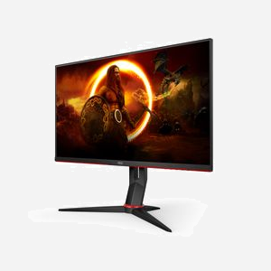 AOC 27G2SPU/BK - Écran 27" IPS Full HD 1920x1080 165Hz 1ms MPRT, AdaptiveSync, 250cd/m², HDMI/DP, Hub USB 3.2, Haut-parleurs 2W, Noir/Rouge - Miniature 4