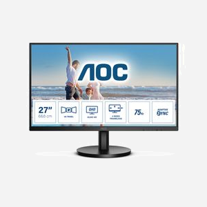 AOC Q27B3MA - Écran LED 27" QHD 2560x1440, Panel VA W-LED, 4ms, 75Hz, HDMI 1.4/DisplayPort 1.2, Adaptive Sync, Noir