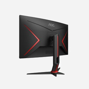 AOC CQ27G2S/BK Moniteur PC 27" Quad HD (2560x1440) VA 165Hz 4ms incurvé 1500R, HDMI 2.0/DisplayPort 1.4, HDR10, Noir/Rouge - Miniature 3