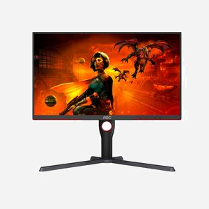 AOC U27G3X/BK - Moniteur 27" 4K UHD IPS 160Hz 1ms G-Sync Compatible - 3840x2160, HDMI 2.0, DisplayPort 1.2, Hub USB 3.2 - Noir/Rouge - Miniature 2