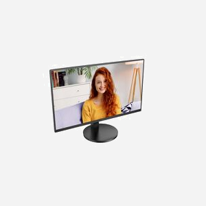 AOC U27B3AF Moniteur LED 27" 4K UHD 3840x2160 IPS 60Hz, 4ms, HDR10, HDMI 2.0/DisplayPort 1.4, Haut-parleurs 2W, Réglage Hauteur, Noir - Miniature 3