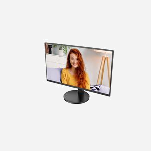 AOC U27B3AF Moniteur LED 27" 4K UHD 3840x2160 IPS 60Hz, 4ms, HDR10, HDMI 2.0/DisplayPort 1.4, Haut-parleurs 2W, Réglage Hauteur, Noir - Miniature 4