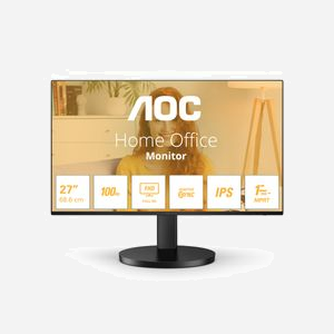 AOC 27B3HA2 - Moniteur LED 27" Full HD 1920x1080 IPS 100Hz, 1ms MPRT, HDMI 1.4, Haut-parleurs 2W, VESA Adaptive Sync, Noir