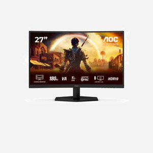 AOC C27G42E Moniteur PC 27" FHD 180Hz Fast VA Incurvé 1500R, 1920x1080, 1ms MPRT, HDR10, Adaptive Sync, HDMI 2.0/DisplayPort 1.4