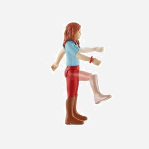 schleich Horse Club : Figurine Hannah & Cayenne, réf. 42539. Cheval Quarter Horse avec figurine articulée, accessoires d'équitation Western. 5-12 ans. Dimensions : 155x50x180mm. - Miniature 3