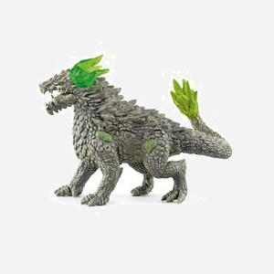 schleich ELDRADOR CREATURES Figurine Dragon de Pierre 70149 Vert/Gris, 175x73x125mm, 7-12 ans, Action/Aventure, 334.18g, Viêt Nam