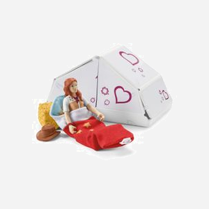 schleich HORSE CLUB 42535 Grand Voyage Équestre : SUV, Van, Figurine, Jument Holstein & Accessoires (Âge 5-12 ans). Dimensions: 500x200x220 mm. - Miniature 2