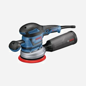 Bosch GEX 40-150 Ponceuse à Disque 400W 150mm 5500-12000 tr/min 11000-24000 OPM, Oscillation 4mm, Aspiration Poussière - Miniature 1