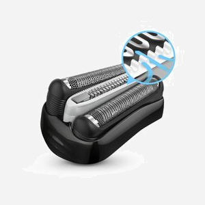 Braun Series 3 ProSkin 3045s Rasoir Électrique à Grille Noir/Bleu, 3 Éléments de Rasage, Wet&Dry, Tondeuse Précision, Batterie NiMH 45min, Charge Rapide 5min - Miniature 3