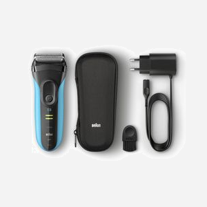 Braun Series 3 ProSkin 3045s Rasoir Électrique à Grille Noir/Bleu, 3 Éléments de Rasage, Wet&Dry, Tondeuse Précision, Batterie NiMH 45min, Charge Rapide 5min - Miniature 5