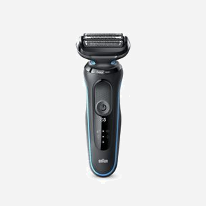Braun Series 5 50-M1000s Rasoir à Grille Noir/Bleu, Batterie Li-Ion 50min Autonomie, Wet & Dry, Têtes Flexibles, 100-240V - Miniature 2