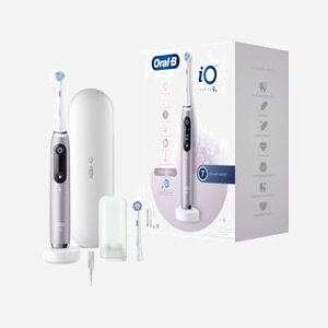 Oral-B iO Series 9n Brosse à dents rotative oscillante Adulte Rose avec 6 modes, écran OLED, Bluetooth, batterie Li-Ion et minuteur 2 min - Miniature 2