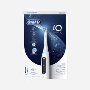 Oral-B iO Series 5 Brosse à Dents Électrique Rotative Oscillante Adulte, 5 Modes, Minuteur 2 min, Capteur de Pression, Batterie Intégrée, 1 Poignée, 1 Brossette, CE - Miniature 2