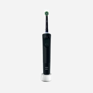 Oral-B Vitality Pro Brosse à dents rotative adulte noire, 3 modes (Soin quotidien, Sensible), Minuteur 2 min, Batterie rechargeable, 1 poignée, 1 tête