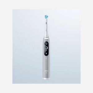 Braun Brosse à Dents Électrique Vibrante 445258 Adulte Gris : Mode Soin Quotidien, Vitesse Réglable, Minuterie, Écran OLED, Support App Mobile, Batterie Intégrée - Miniature 1