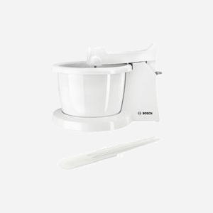 Bosch MFQ36490 Robot Mixer 450W Blanc, Bol 0.5L, 5 Vitesses + Turbo, Batteurs et Crochets Pétrisseurs, Câble 1.3m, Dimensions 74x208x154mm - Miniature 3