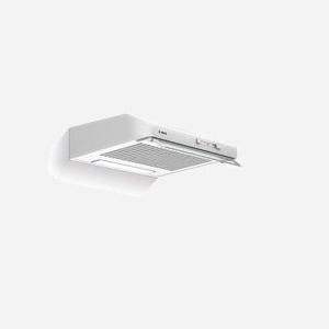 Hotte Murale Bosch Serie 2 DUL62FA21 Blanc, 250 m³/h, Extraction Conduit, Classe E, LED 4W, 60cm, 68dB, Filtre Toison, Diamètre Conduit 12cm - Miniature 3