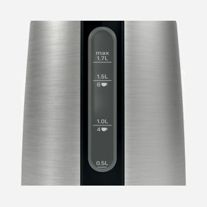 Bosch TWK3P420 Bouilloire 1.7L 2400W Noir/Inox, Corps Acier Inoxydable, Indicateur Niveau d'Eau, Sécurité Surchauffe, Filtre Anti-Calcaire, Base 360° - Miniature 4