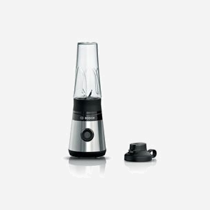 Bosch VitaPower MMB2111M Mélangeur de Table 450W Inox, Bol Tritan 0.6L, Lames Inox, Vitesse Max 30000 tr/min, Dimensions 367x122x126mm - Miniature 1