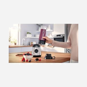 Bosch VitaPower MMB2111M Mélangeur de Table 450W Inox, Bol Tritan 0.6L, Lames Inox, Vitesse Max 30000 tr/min, Dimensions 367x122x126mm - Miniature 4