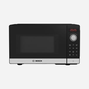 Micro-ondes Bosch Serie 2 FEL023MS2 20L 800W, Noir/Inox, Pose Libre, Commandes Boutons/Rotatif, Écran LED, Platine 27cm, Grill, Décongélation - Miniature 1