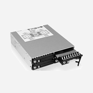 ICY BOX IB-2222SSK : Plateau Hot Swap 4x 2.5" SATA/SAS, Baie 5.25", Acier Noir, 2x Ventilateurs 40mm, SATA 6Gbit/s, Compatible Windows/macOS - Miniature 3