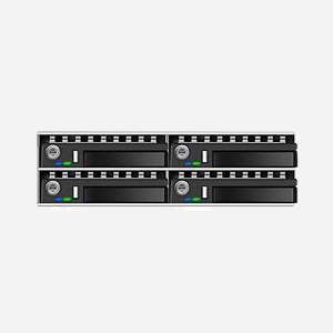 ICY BOX IB-2222SSK : Plateau Hot Swap 4x 2.5" SATA/SAS, Baie 5.25", Acier Noir, 2x Ventilateurs 40mm, SATA 6Gbit/s, Compatible Windows/macOS - Miniature 4