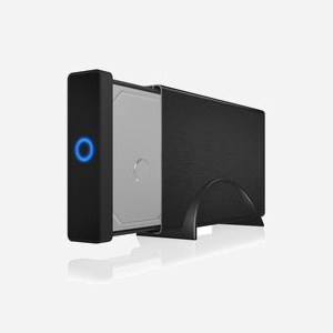 ICY BOX IB-377U3 Boîtier HDD 3.5" SATA I/II/III USB 3.2 Gen 1 (5 Gbit/s) Noir Aluminium, 1 ventilateur, Hot Swap, UASP, Adaptateur Secteur Externe - Miniature 2