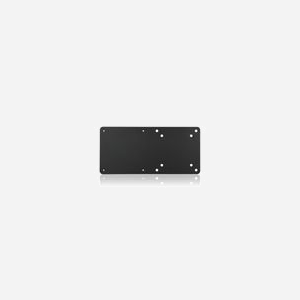 ICY BOX IB-MSA103-VM : Plaque Murale Noire pour Écran VESA 75x75 et 100x100 mm, Support Unique, Compatible Intel NUC. Dimensions du casier principal : 530x275x230 mm. - Miniature 3