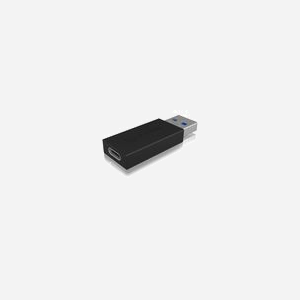 ICY BOX IB-CB015 Adaptateur USB Type-C 3.1 (Gen 2) vers USB Type-A 3.1 (Gen 2) Noir - Transfert 10 Gbit/s - Compatible Windows/macOS - Miniature 1