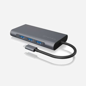 ICY BOX IB-DK4040-CPD Dock USB-C 3.2 Gen 1 : 3x USB-A, 1x USB-C, HDMI 4K, VGA, Ethernet Gigabit, Lecteur SD/MicroSD, Power Delivery 100W - Miniature 1