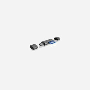 ICY BOX IB-CR201-C3 Lecteur Cartes Mémoire USB 3.2 Gen 1 Type-C Anthracite - SD/SDHC/SDXC/MicroSD - 5000 Mbit/s - Aluminium - 83x24x12mm - Miniature 3